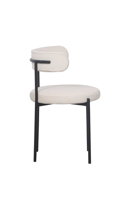 Missy Dining Chair - Cream / Black