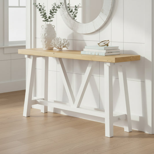 Beachhouse Recycled Timber Hall Table 1400