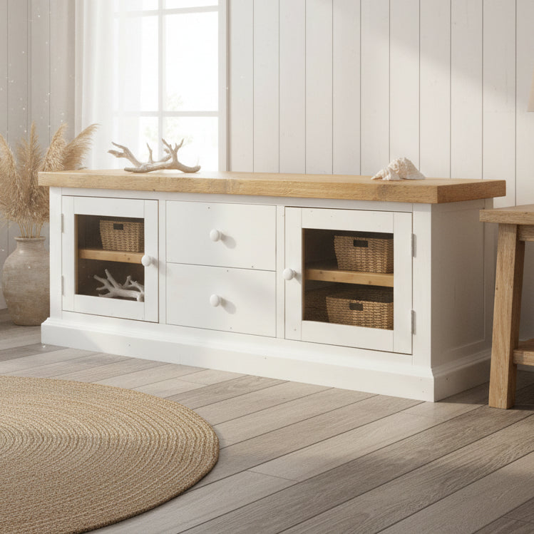 Beachhouse Recycled Timber Media Unit 1600