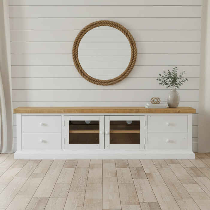 Beachhouse Recycled Timber Media Unit 2200