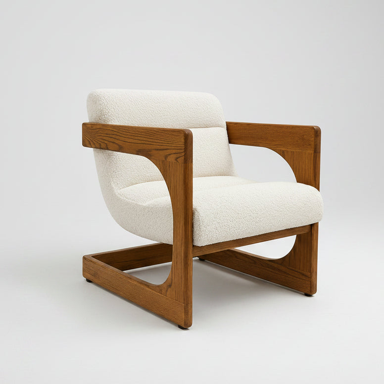 Coastal Bridges Solid Timber Accent Chair - Natural