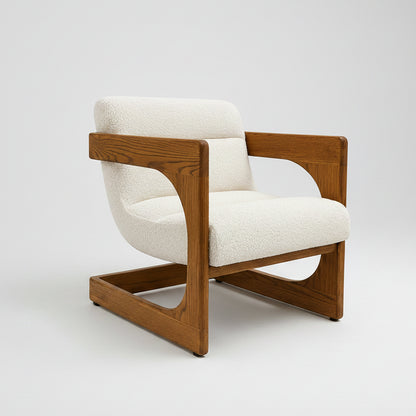 Coastal Bridges Solid Timber Accent Chair - Natural