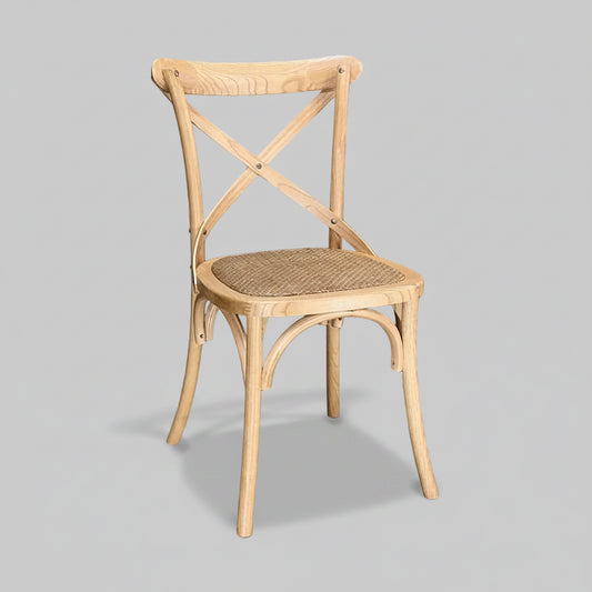 Cross Back Dining Chair - Oak