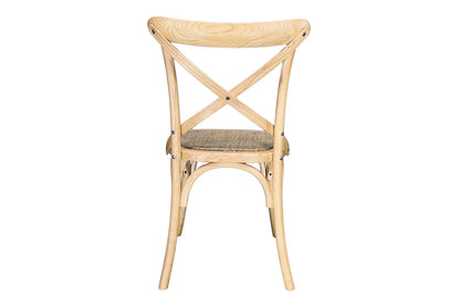 Cross Back Dining Chair - Oak