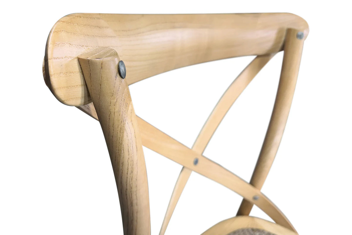 Cross Back Dining Chair - Oak