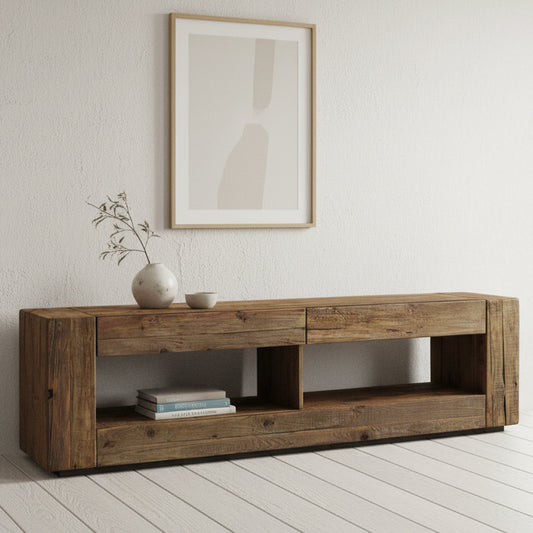 Rustika Media Unit -  Recycled Timber Cubic (2100mm)