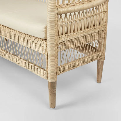 Livingstone Rattan + Teak Love seat