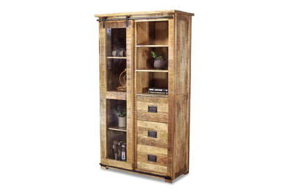 Forge Mango Wood Display Cabinet