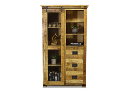 Forge Mango Wood Display Cabinet