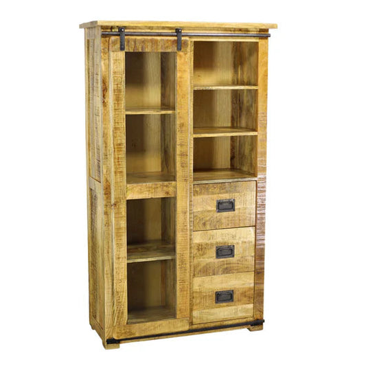 Forge Mango Wood Display Cabinet