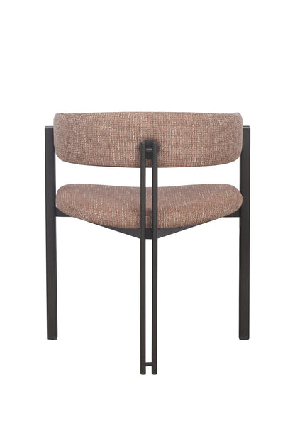 Halo Metal + Chenile Dining Chair - Salted Caramel