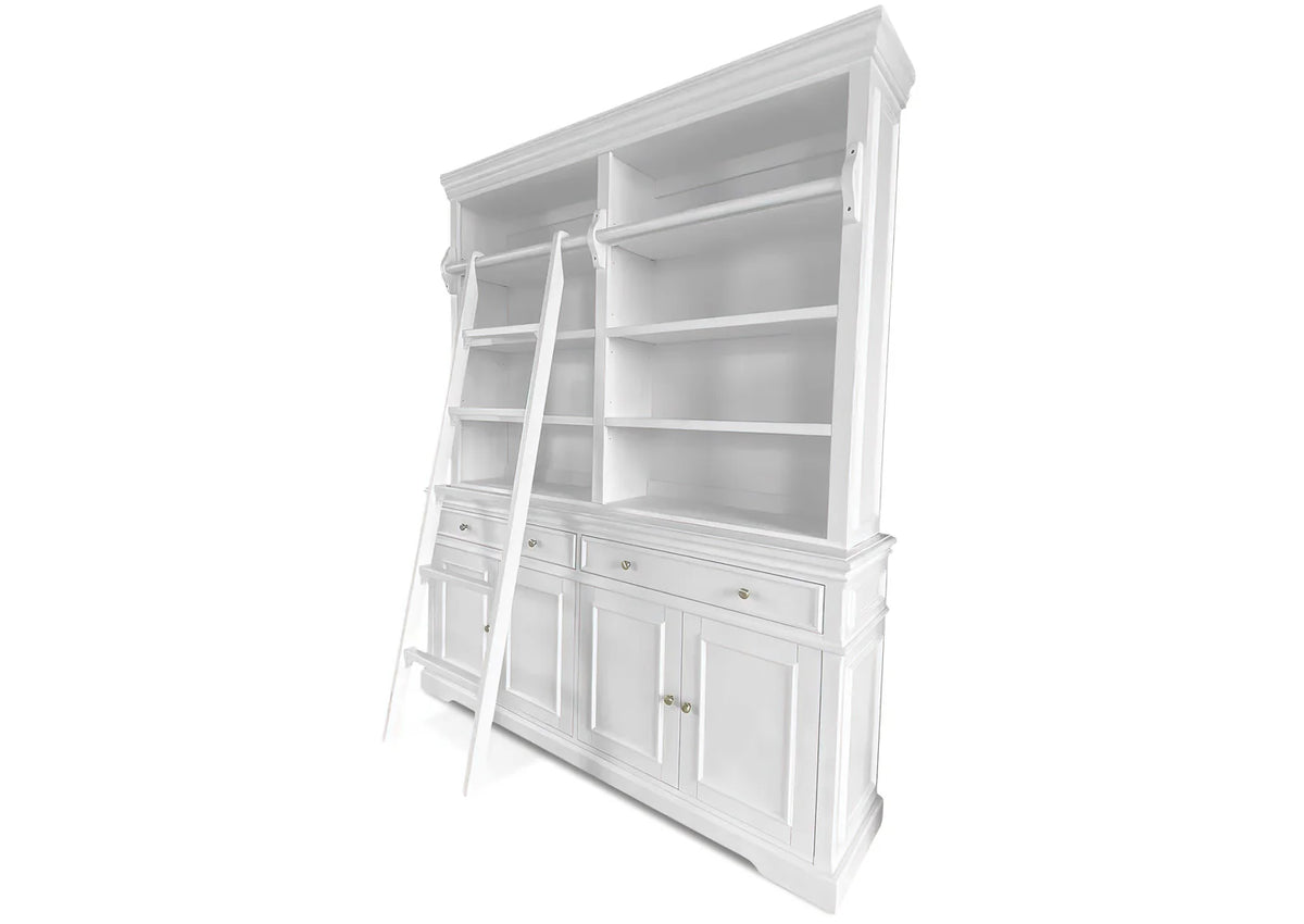 Westport Sideboard with Library Hutch and Ladder