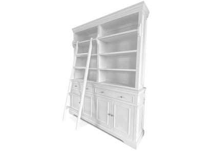 Westport Sideboard with Library Hutch and Ladder