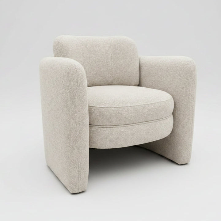 Munson Textured Fabric Accent Chair - JUDY