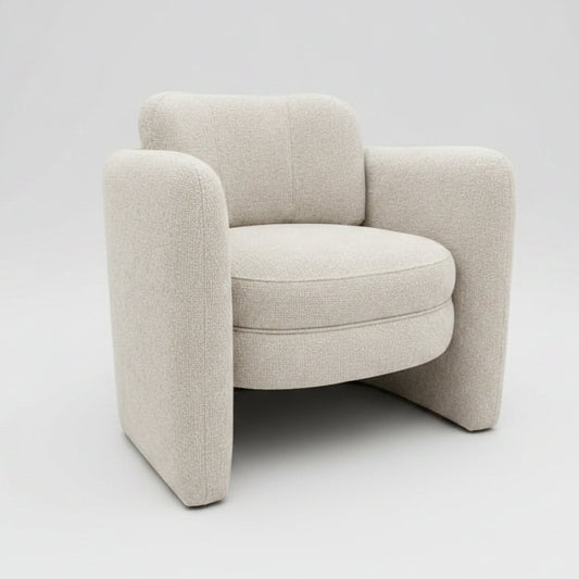 Munson Textured Fabric Accent Chair - JUDY