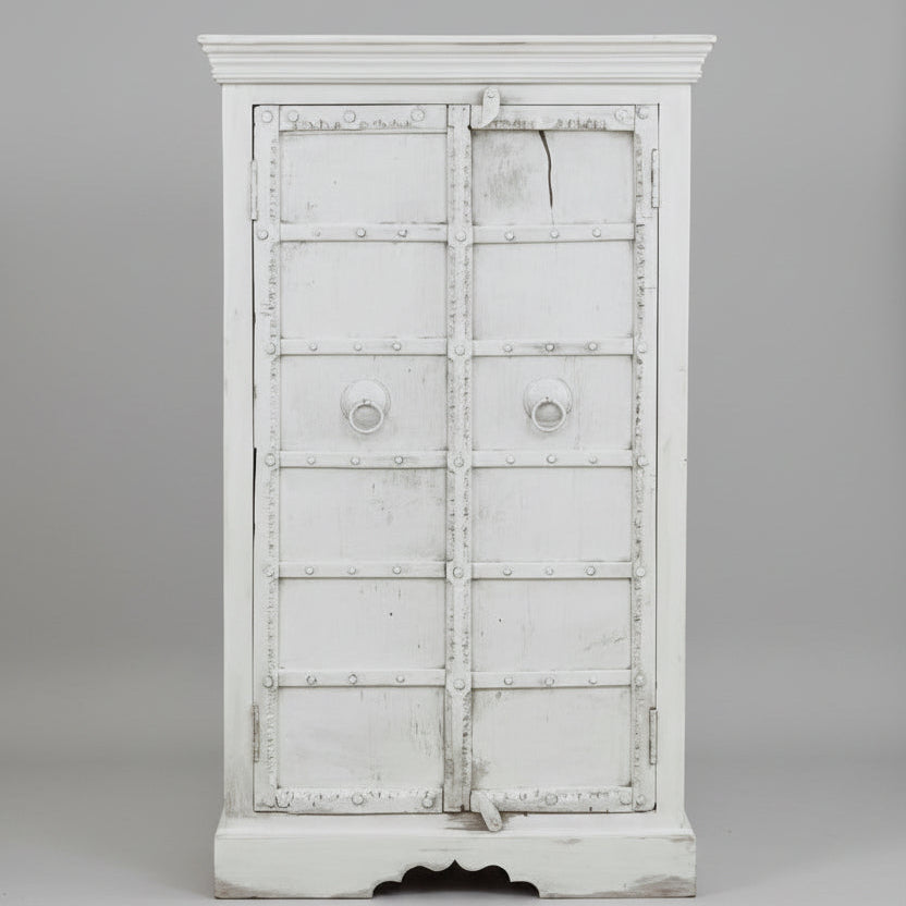 White Recycled Almari