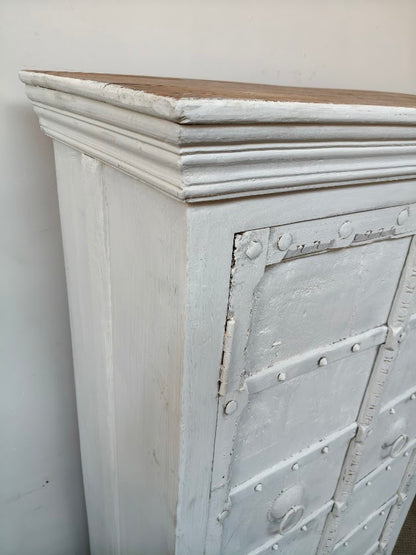 White Recycled Almari