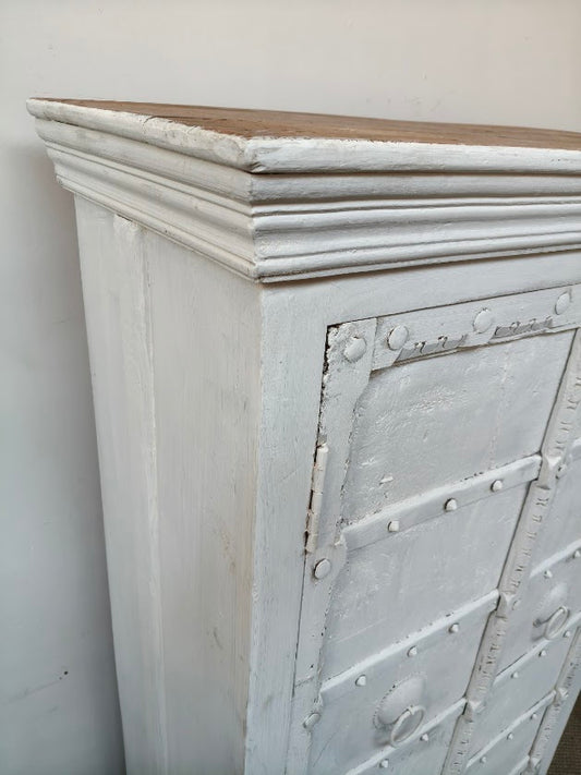 White Recycled Almari