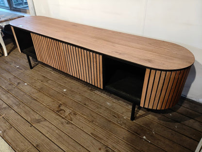 Cassa Hardwood Modern Media Unit