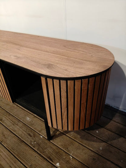 Cassa Hardwood Modern Media Unit