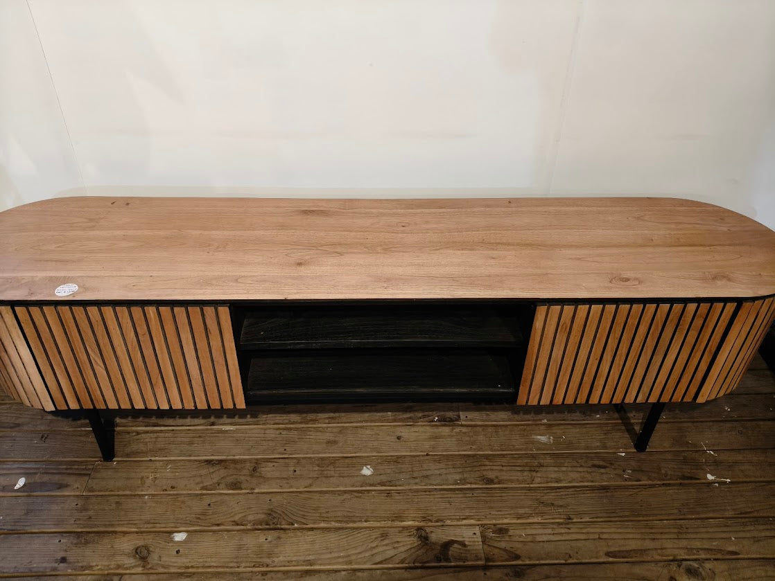 Cassa Hardwood Modern Media Unit