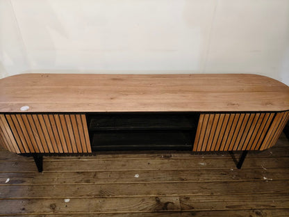 Cassa Hardwood Modern Media Unit