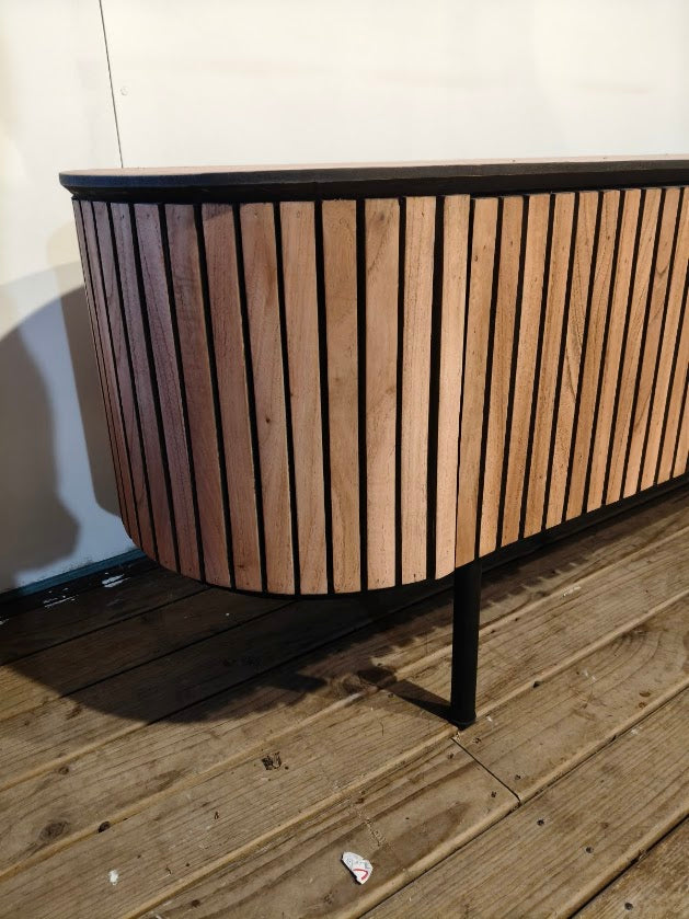 Cassa Hardwood Modern Media Unit