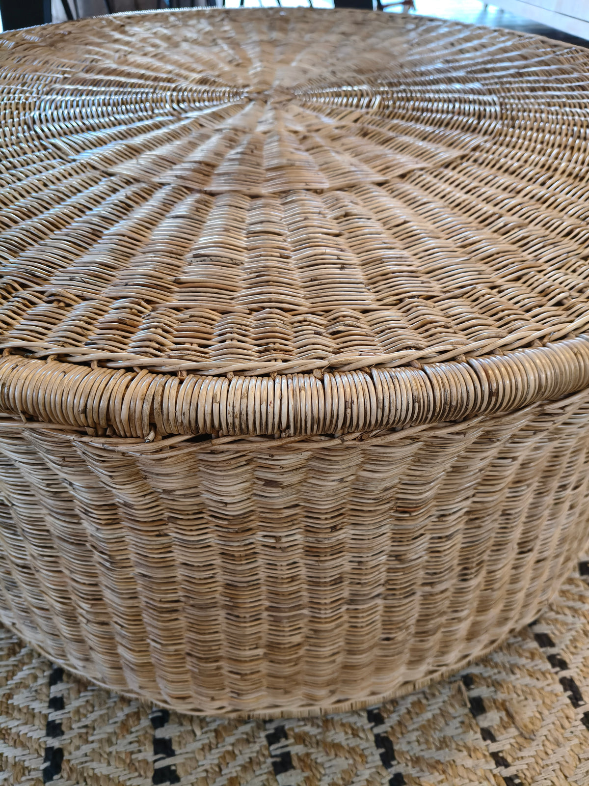 Raffles 900 Round Cane Coffee Table