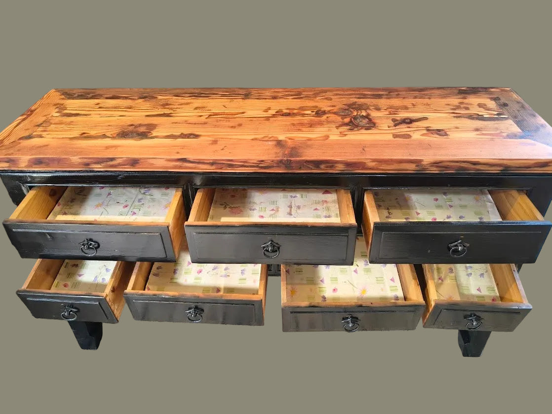 Chinese Recycled Cabinet Black
