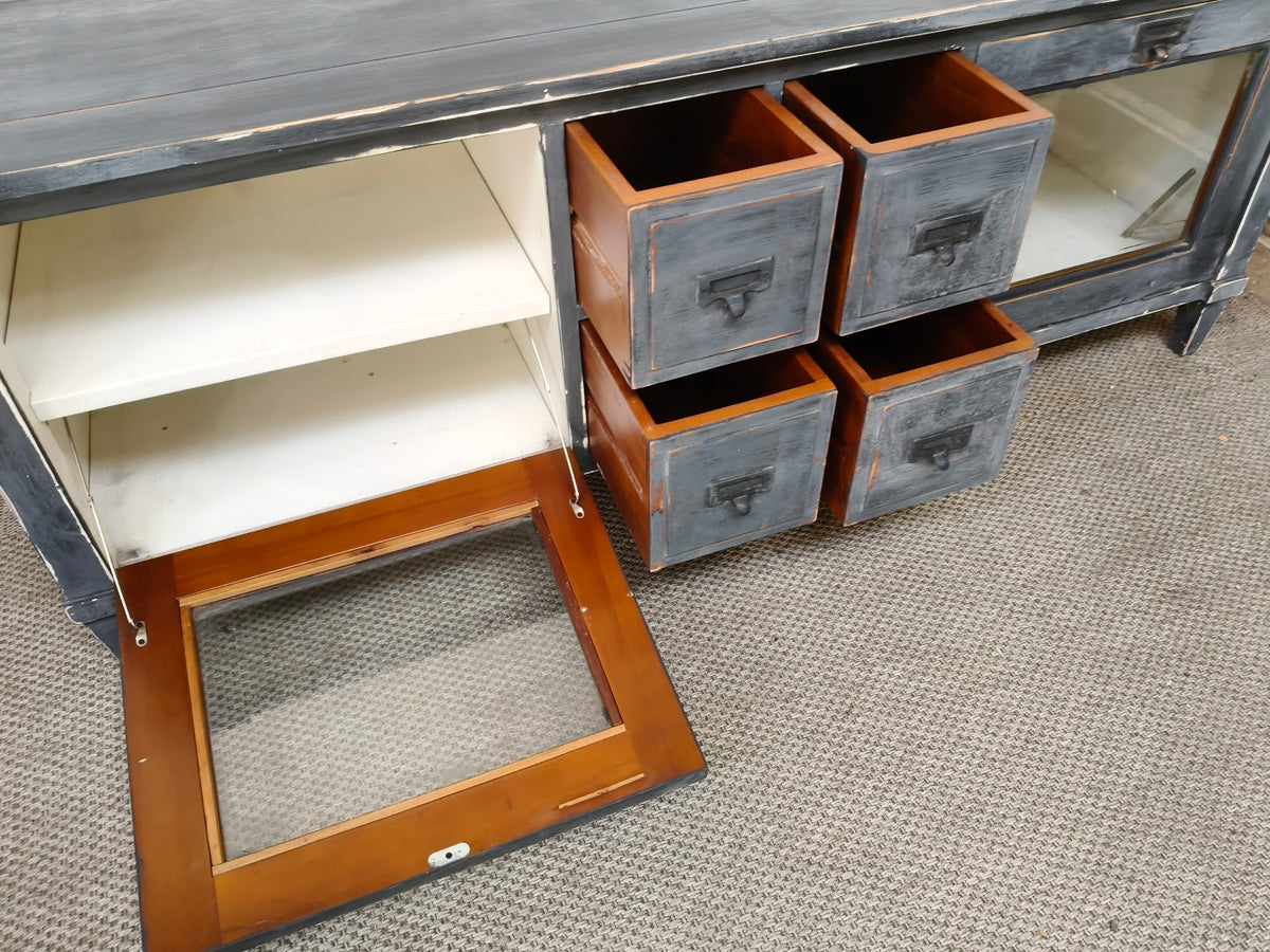 Rustic Grey Provincial Media Unit