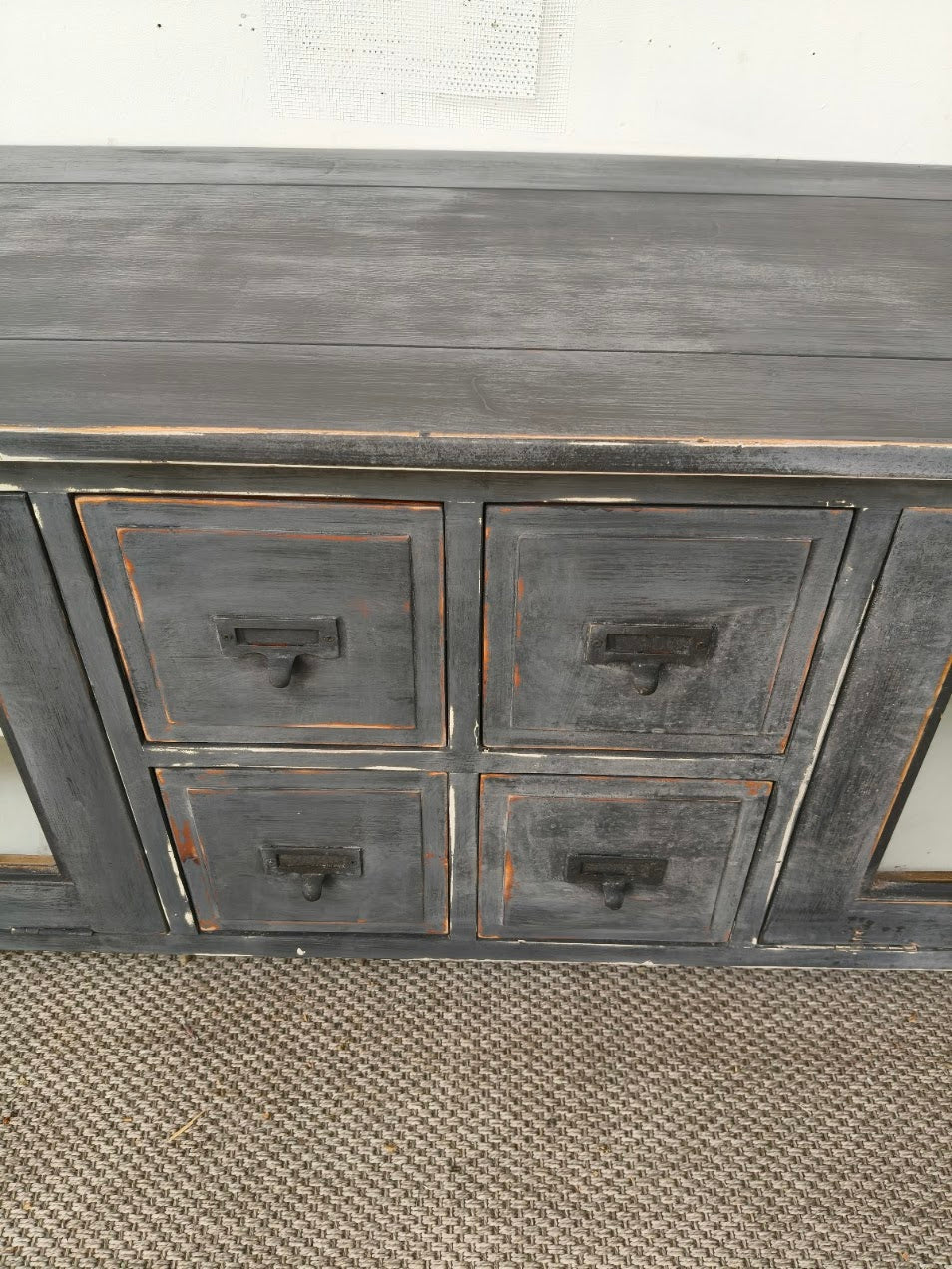 Rustic Grey Provincial Media Unit