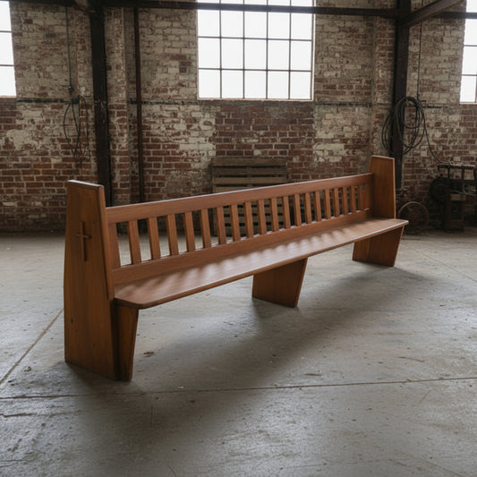 old pine church pew 3.2m