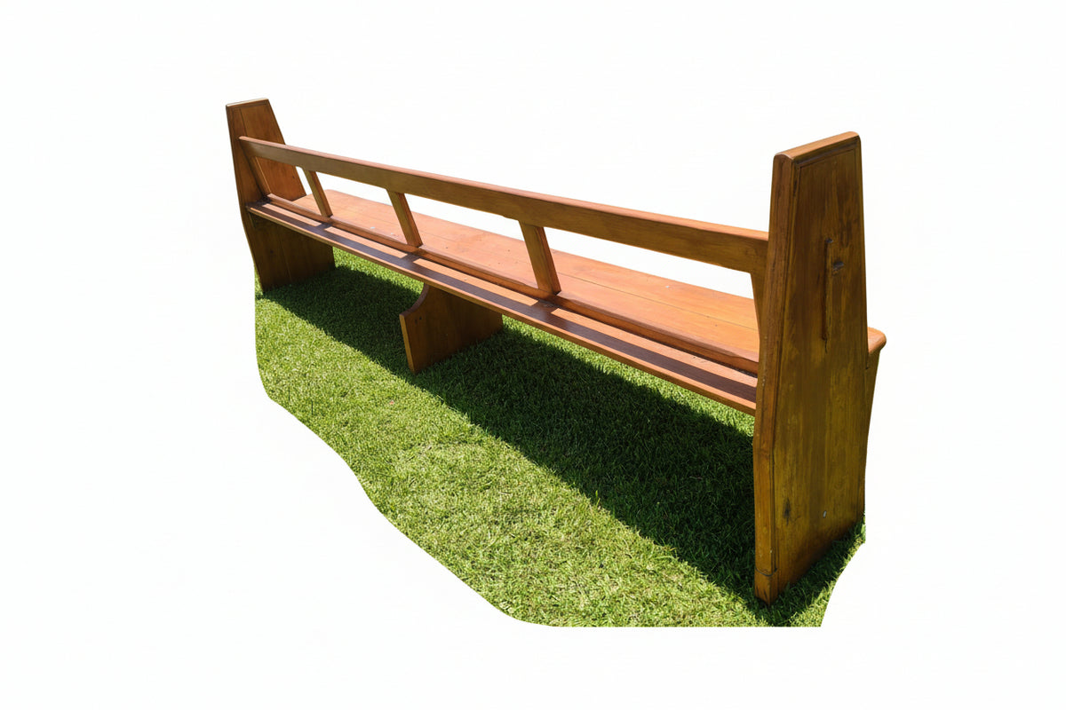 old pine church pew 3.2m