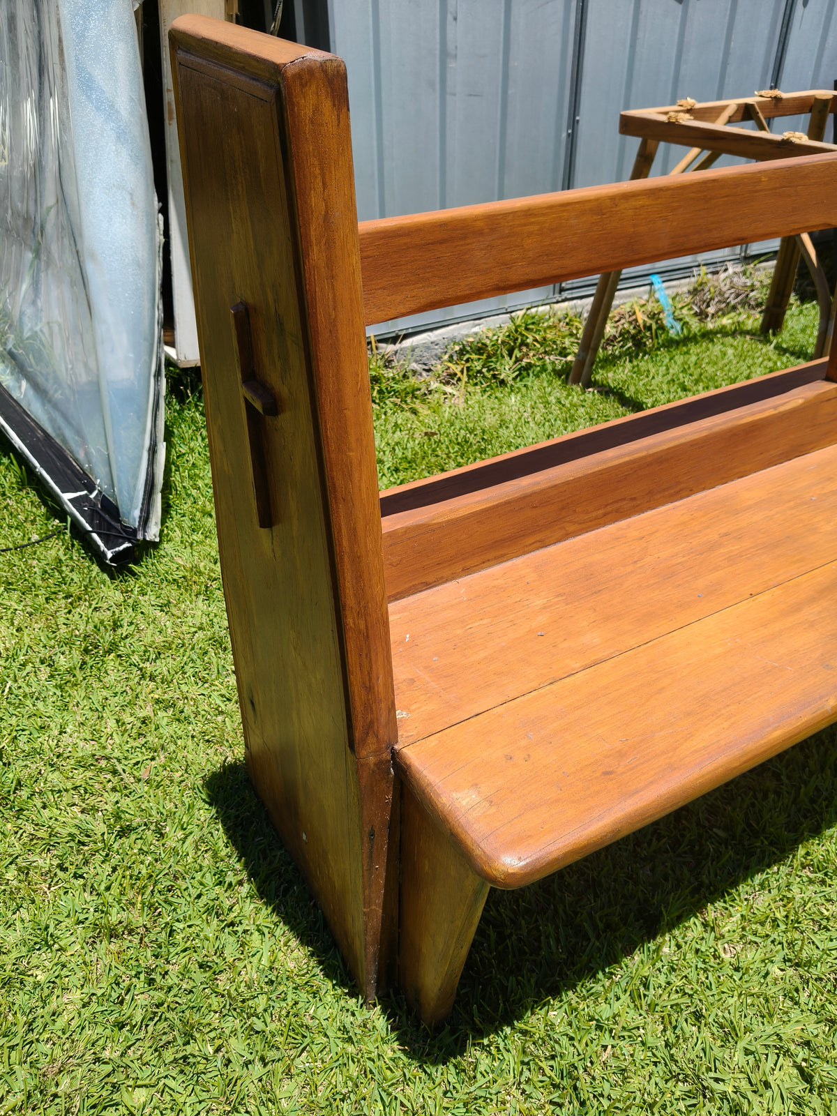 old pine church pew 3.2m