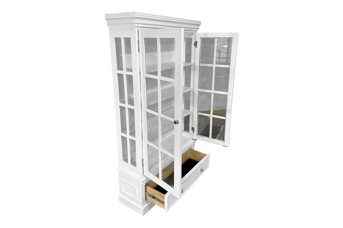 Westport White 2 door Display Cabinet