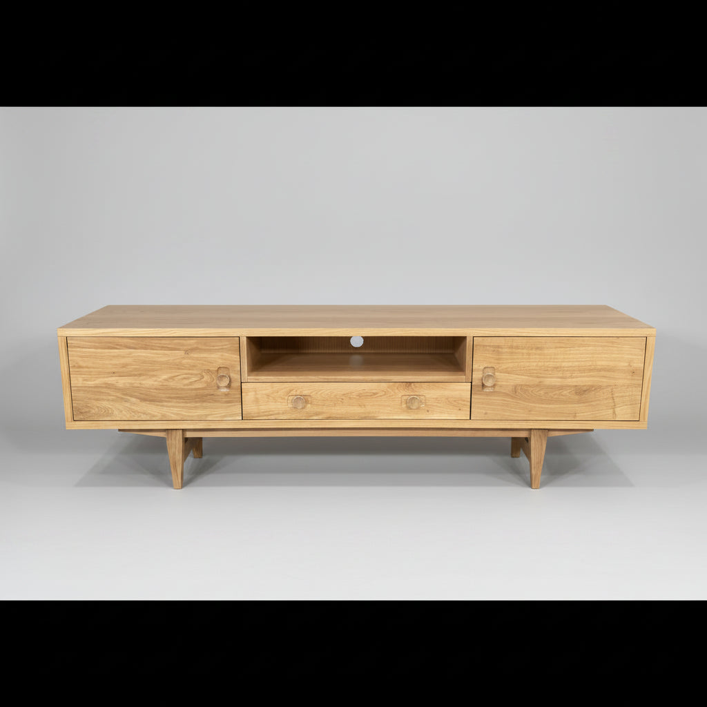Oslo Media Unit 1800mm - Oak