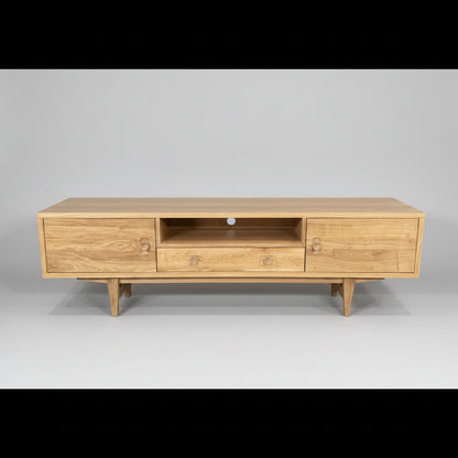 Oslo Media Unit 1800mm - Oak