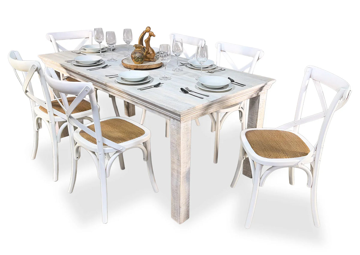Woodlands Mango Wood Dining Table 1760mm