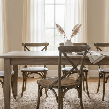 Cross Back Dining Chair - Rustic Mango Wood