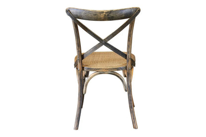 Cross Back Dining Chair - Rustic Mango Wood