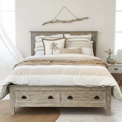 Maison 2 Draw Storage Bed - KING + QUEEN