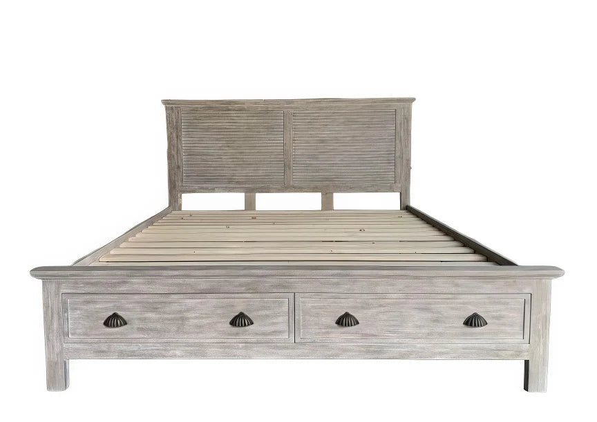 Maison 2 Draw Storage Bed - KING + QUEEN