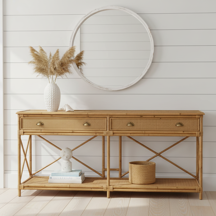 Hayman Rattan Hamptons Console - 2 Sizes