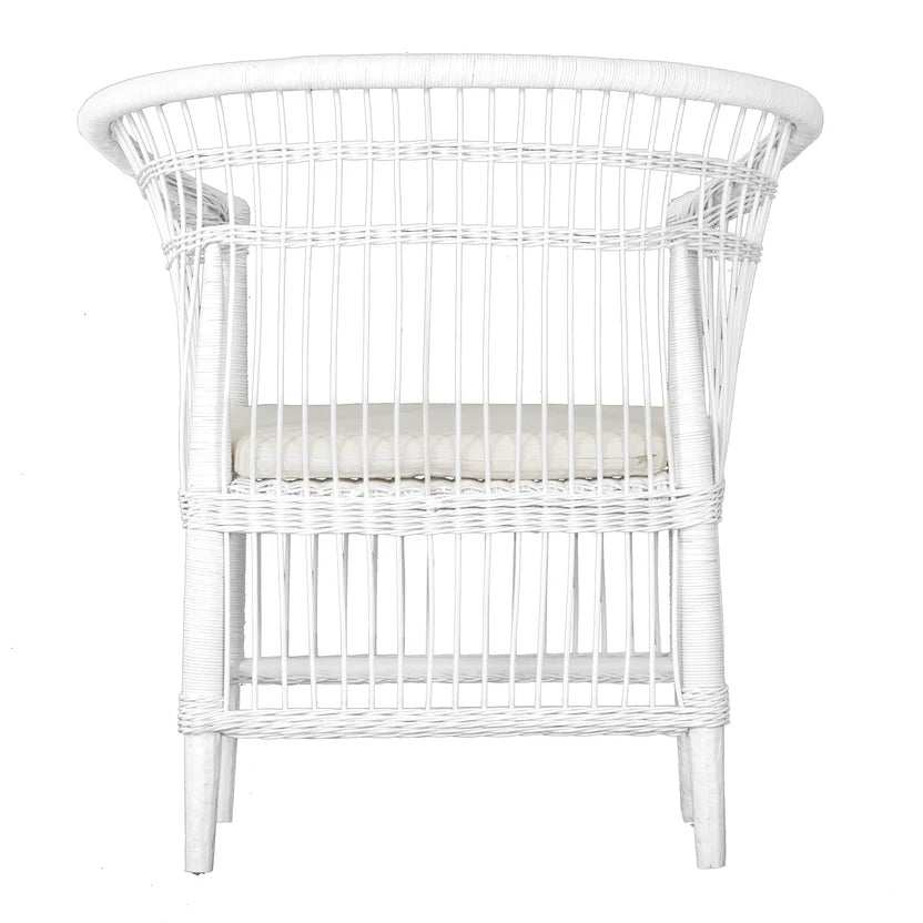 Handcrafted Songa Dining Chair White