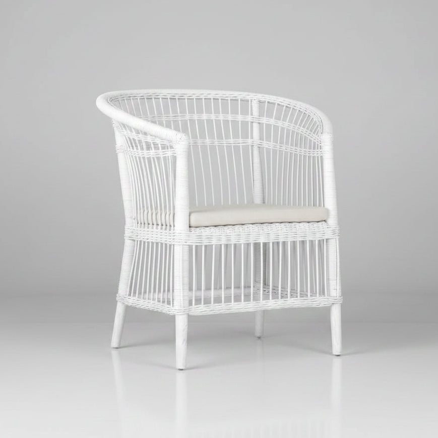 Handcrafted Songa Dining Chair White