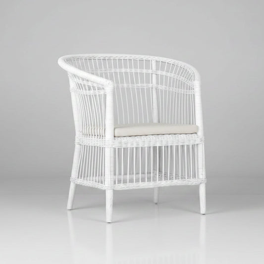 Handcrafted Songa Dining Chair White