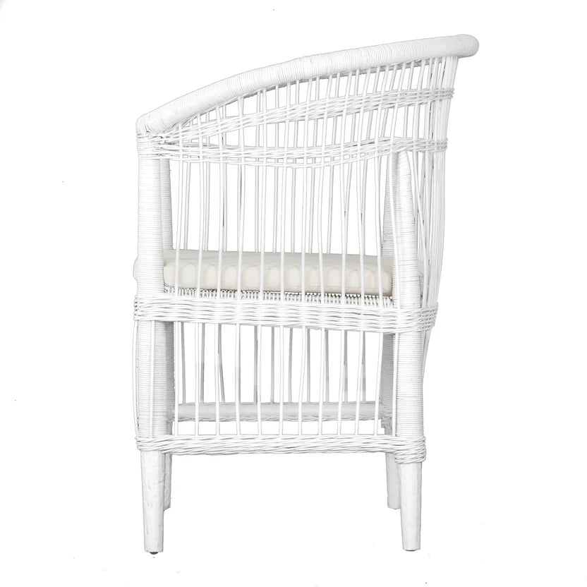 Handcrafted Songa Dining Chair White