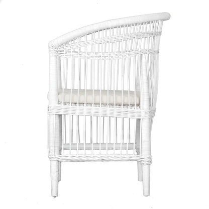 Handcrafted Songa Dining Chair White
