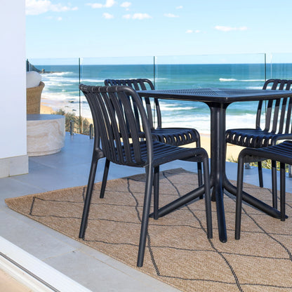 Nara Black Indoor/Outdoor Rug - Various Sizes