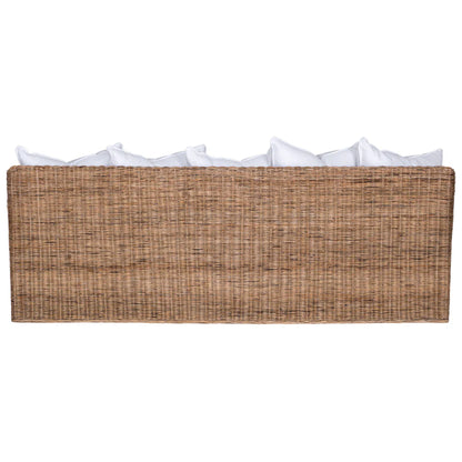 Nari Rattan 3 Seat Sofa with outdoor fabric